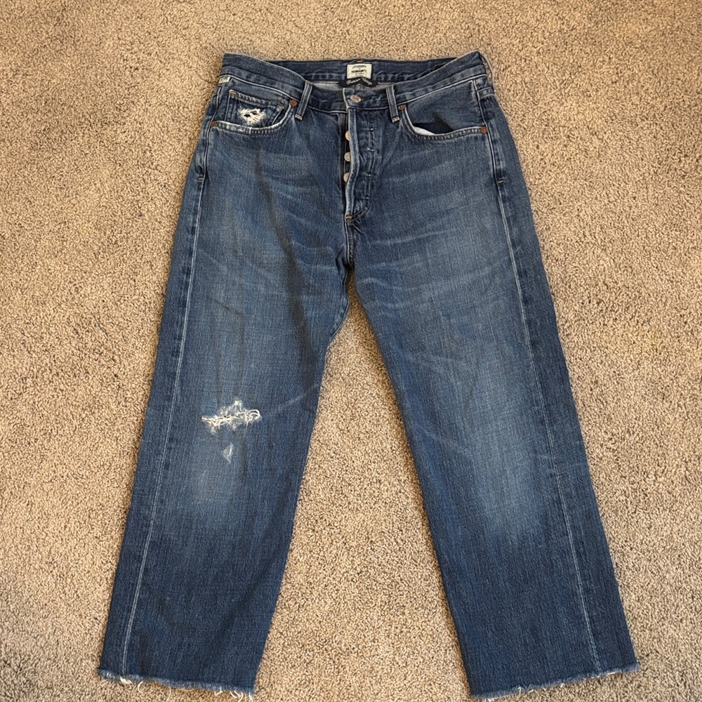 Citizens Of Humanity Dark Blue Straight Jeans